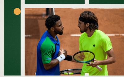 Tennis body shots: Hit the ball first, talk during the handshake at the net later